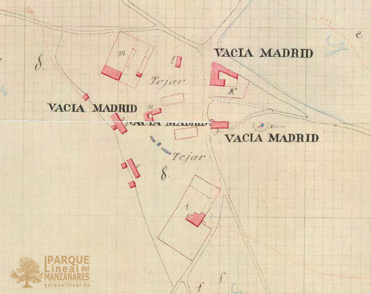 Plano catastral Vaciamadrid 1860